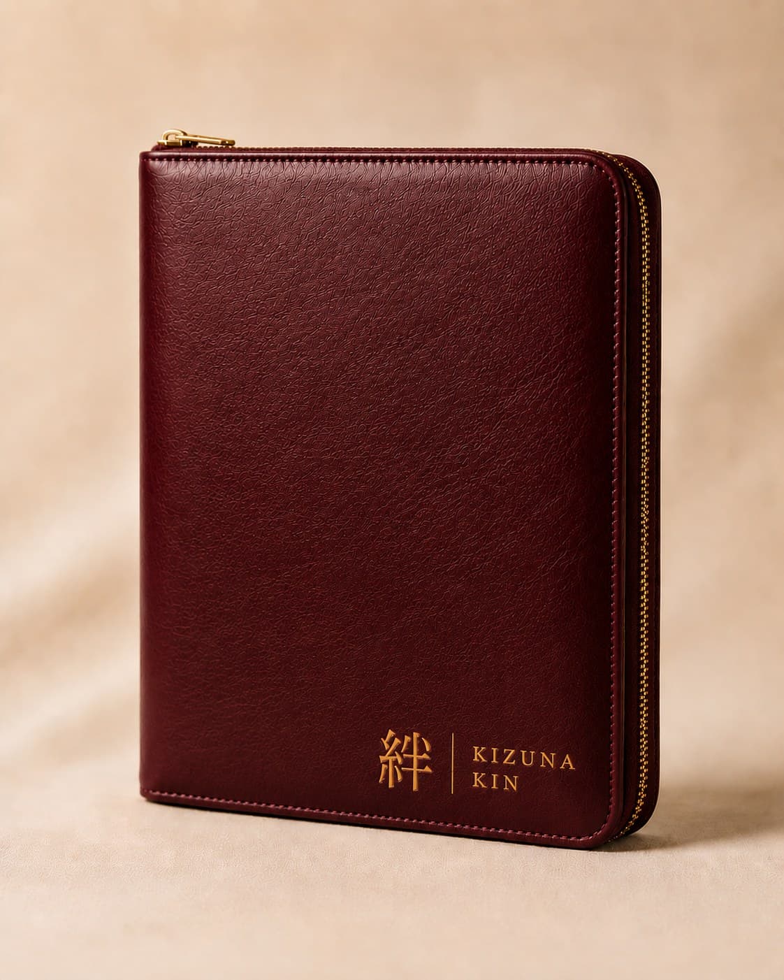 The Archive Case in oxblood leather